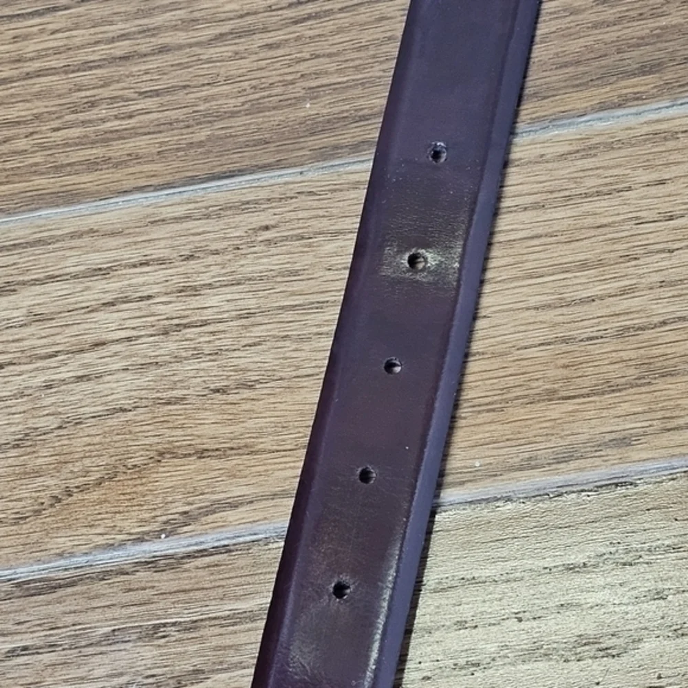 Reversible Burgundy To Black Silver‎ Buckle Italian Leather Made in Italy Belt